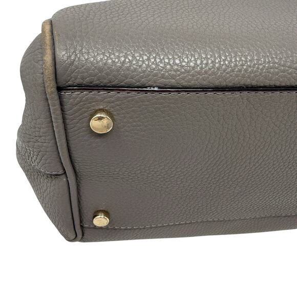 KATE SPADE Mulberry Street Gray Pebbled Leather Classic Handbag Purse READ - Picture 14 of 16